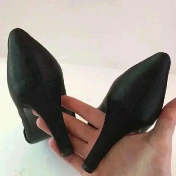 Mootsies Tootsies Heels 6.5 Moparablek Peep Toe - Picture 7 of 8